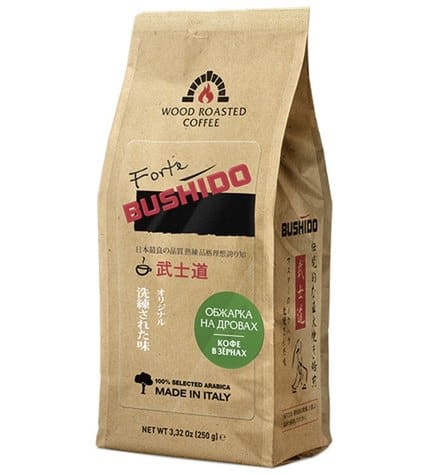 Кофе зерновой BUSHIDO Forte на дровах, 250 гр