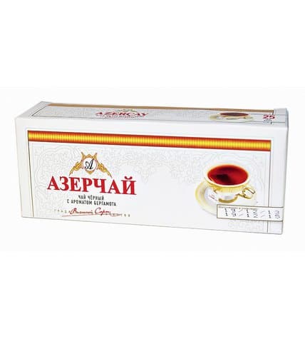 Чай АЗЕРЧАЙ черный с ароматом бергамота, 25шт