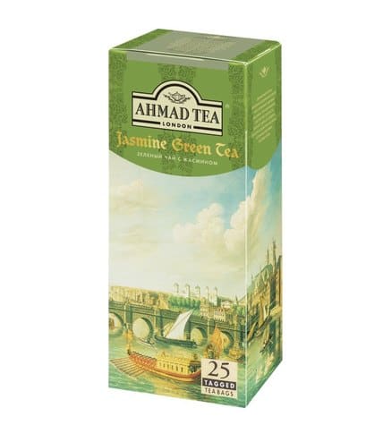 Чай AHMAD TEA с жасмином зеленый, 25х2 г