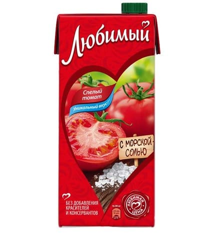 Напиток ЛЮБИМЫЙ Спелый томат 0,95 л