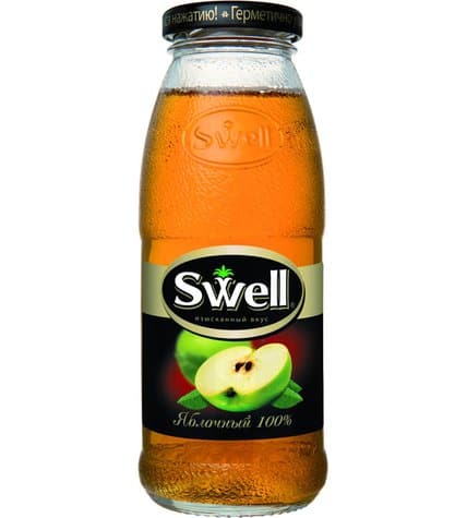 Сок SWELL яблочный в упаковке, 8х0,25л