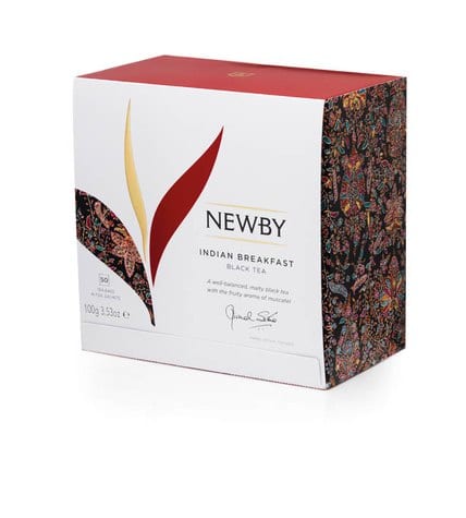 Чай черный NEWBY Indian Breakfast пакетированный, 50х2г