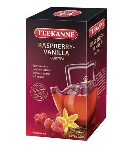 Чай TEEKANNE со вкусом малины и ванили фруктовый, 63 г