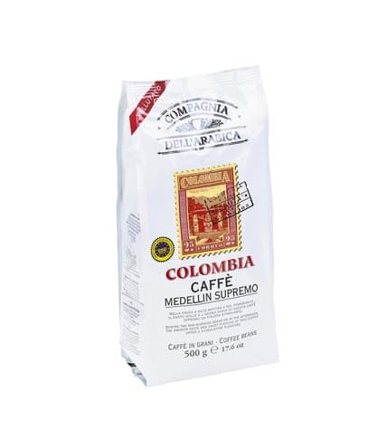 Кофе зерновой DELL' arabica colombia, 500г