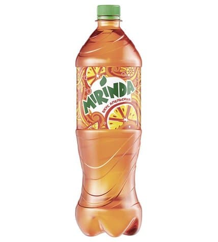 Газированный напиток MIRINDA, вкус апельсина 1 л