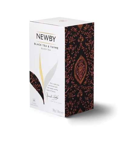 Чай черный NEWBY Finest Blend Black Tea and Thyme пакетированный, 25х2г