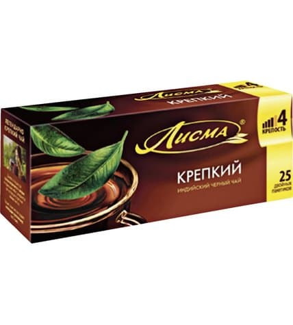 Чай черный ЛИСМА Крепкий, 25х2 г