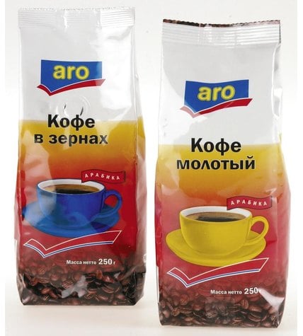 Кофе ARO зерно, 250г