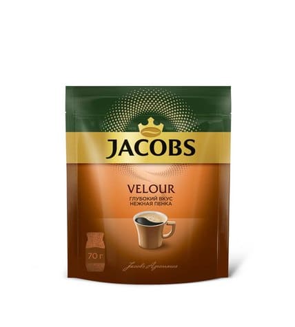 Кофе JACOBS Velour растворимый, 70г