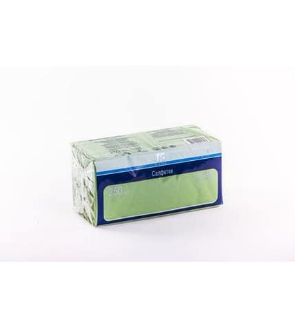 Салфетки бумажные METRO PROFESSIONAL двухслойные зеленые 24х24см в упаковке, 250 шт