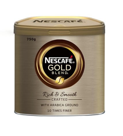Кофе растворимый сублимированный NESCAFE GOLD в железной банке, 750г