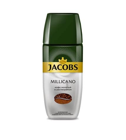 Кофе молотый в растворимом JACOBS MONARCH millicano, 95г