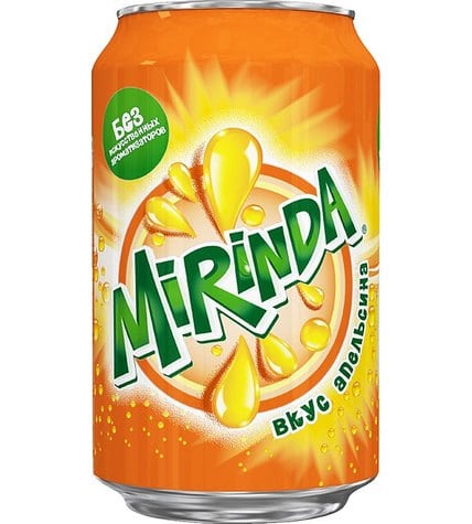 Газированный напиток MIRINDA, 0,33 л