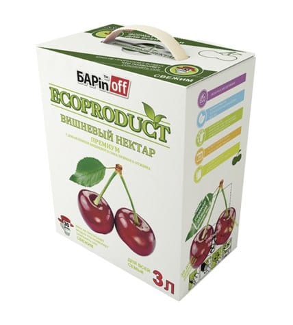 Нектар БАРINOFF Ecoproduct Премиум вишневый, 3л