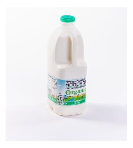 Молоко пастеризованное ПРАВИЛЬНОЕ МОЛОКО Organic 2,5%, 2л