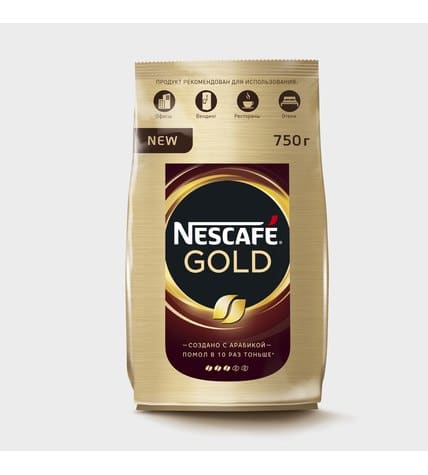 Кофе растворимый NESCAFE GOLD пакет, 750г