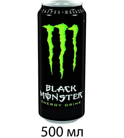 Напиток Black Monster Green энергетический 500 мл