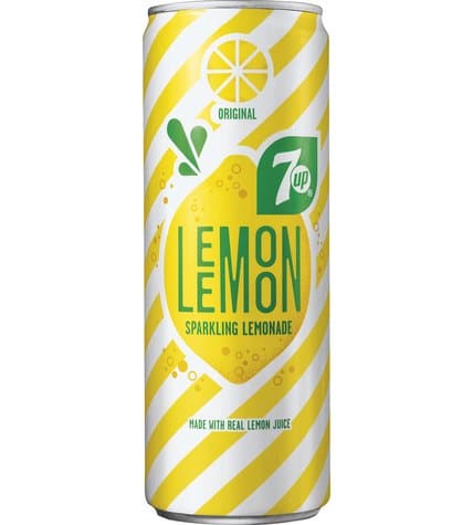Газированный напиток 7-UP Lemon сильногазированный 0,25 л