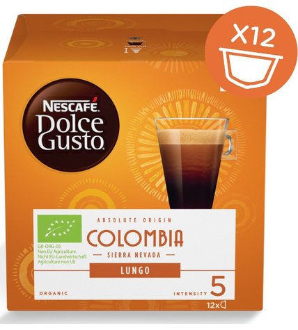 Кофе Nescafe Dolce Gusto Lungo Columbia Sierra Nevada капсульный 7 г 12 шт