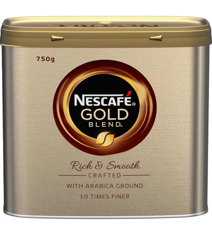 Кофе Nescafe Gold растворимый в жестяной банке 750 г