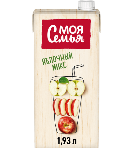 Сок Моя Семья яблочный микс 1,93 л