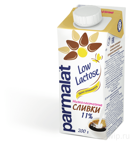 Сливки Parmalat низколактозные ультрапастеризованные 11% 200 мл