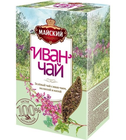 Чай Майский Иван-чай зеленый с мелиссой и мятой 75 г