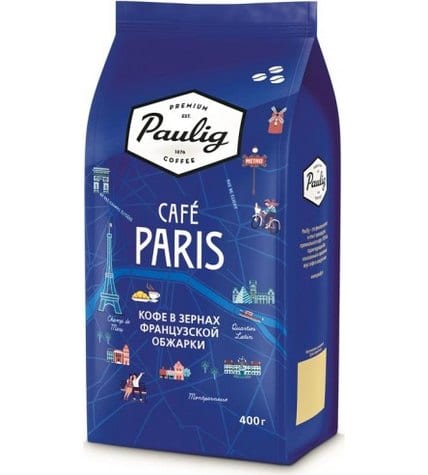 Кофе Paulig Paris в зернах 400 г