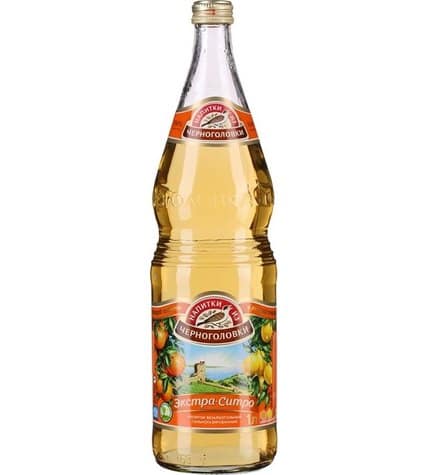 Лимонад Напитки из Черноголовки Экстра-ситро 1 л в стеклянной бутылке (6 шт)