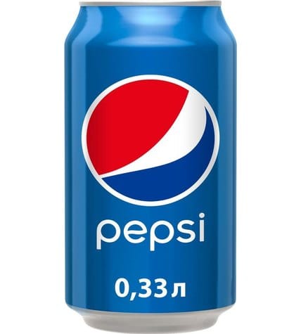 Газированный напиток Pepsi 0,33 л в алюминиевой банке (12 шт)