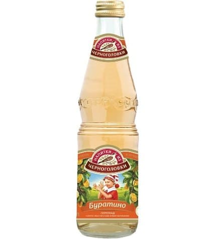 Лимонад Напитки из Черноголовки Буратино 0,5 л в стеклянной бутылке