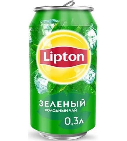Холодный чай Lipton зеленый в алюминиевой банке 0,3 л (12 шт)