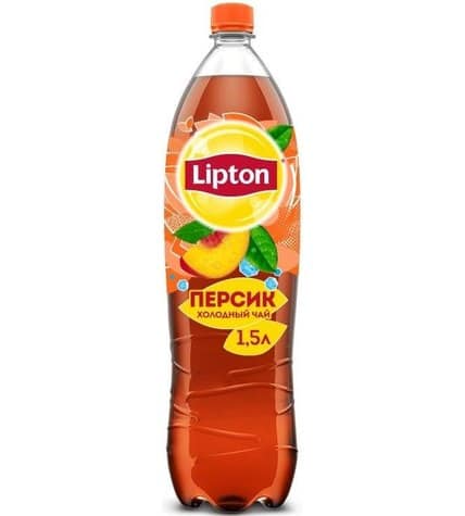 Холодный чай Lipton персик в пластиковой бутылке 1,5 л