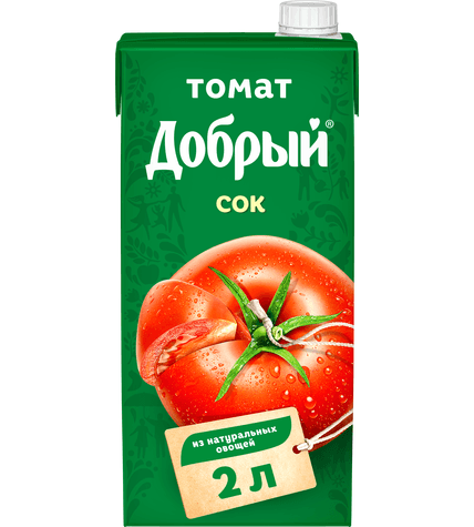 Сок Добрый томат в коробке тетра-пак 2 л