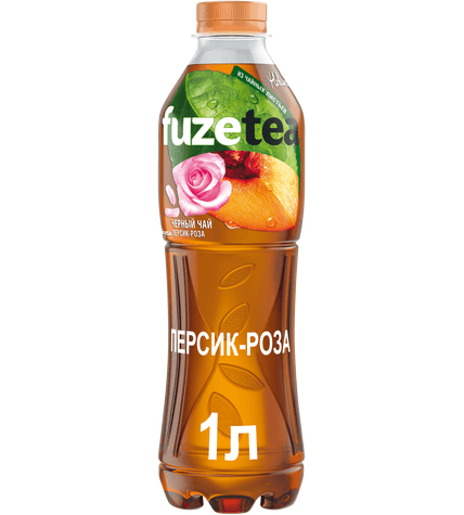 Чай Fuzetea холодный черный персик-роза 1 л