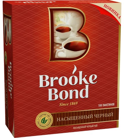Чай черный Brooke Bond в пакетиках 1,8 г 100 шт