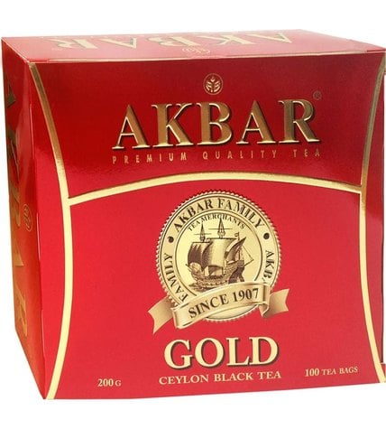 Чай черный Akbar Gold в пакетиках 2 г 100 шт
