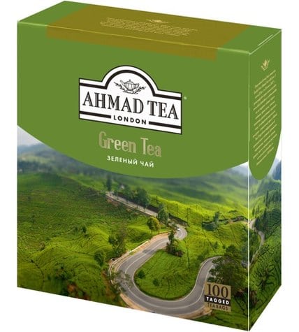 Чай зеленый Ahmad Tea Green Tea в пакетиках 2 г 100 шт