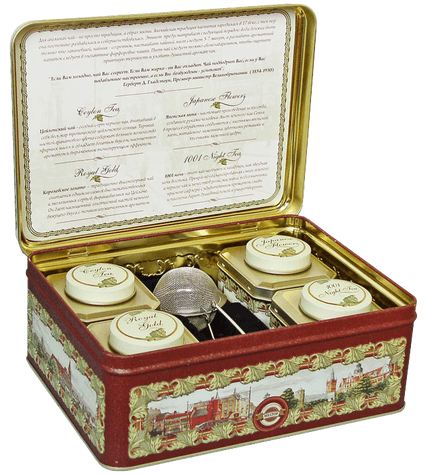 Набор чайный Hilltop Английская Шкатулка листовой 200 г купить