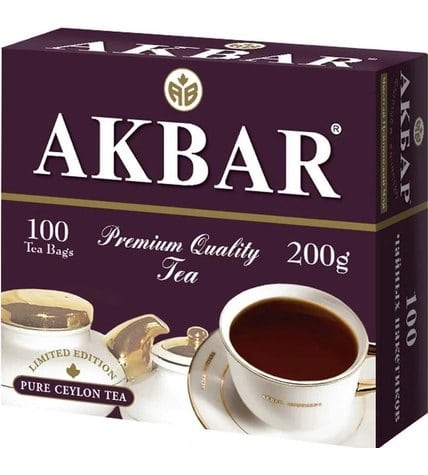 Чай черный Akbar 100 Years в пакетиках 2 г 100 шт