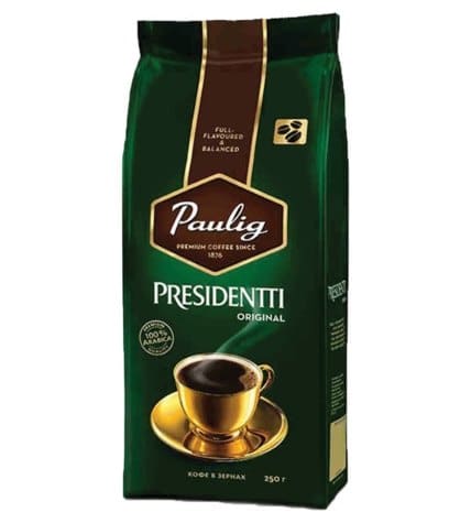 Кофе Paulig Presidentti Original в зернах 250 г