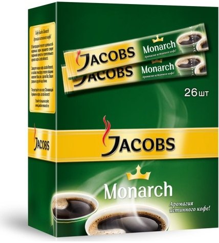 Кофе Jacobs Monarch растворимый 1,8 г 26 шт