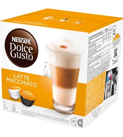 Кофе Nescafe Dolce Gusto Latte Macchiato в капсулах 17,8 г 8 шт. + 6,5 г 8 шт.