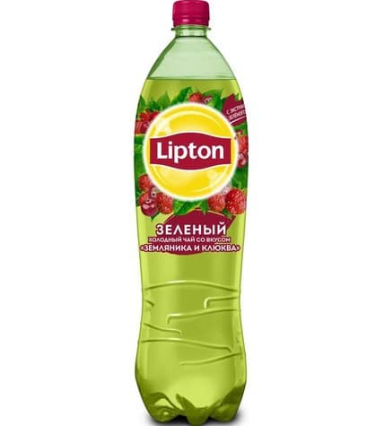 Чай Lipton холодный зелёный земляника и клюква