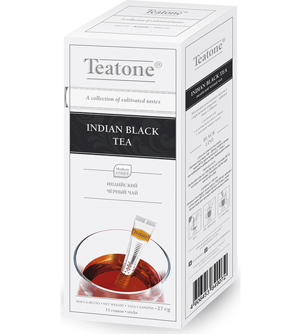 Чай черный Teatone в стиках 1,8 г 15 шт