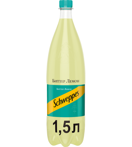 Газированный напиток Schweppes Биттер лемон 1,5 л в пластиковой бутылке