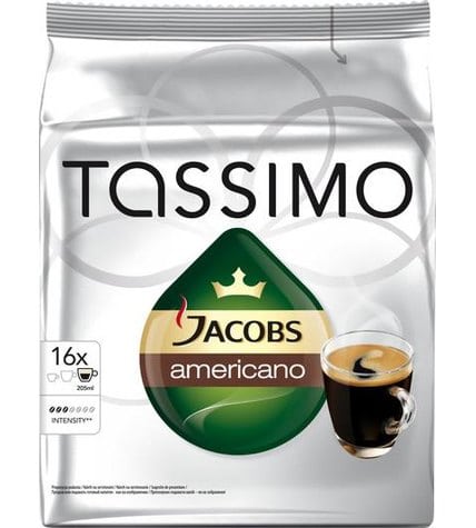 Кофе Tassimo Jacobs Americano в капсулах 9 г 16 шт
