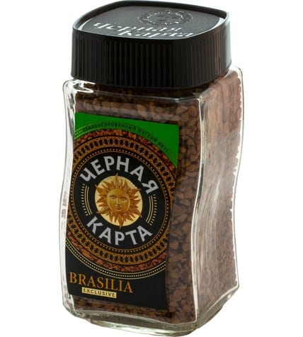 Кофе Черная Карта Exclusive Brasilia растворимый сублимированный 95 г купить в Москве