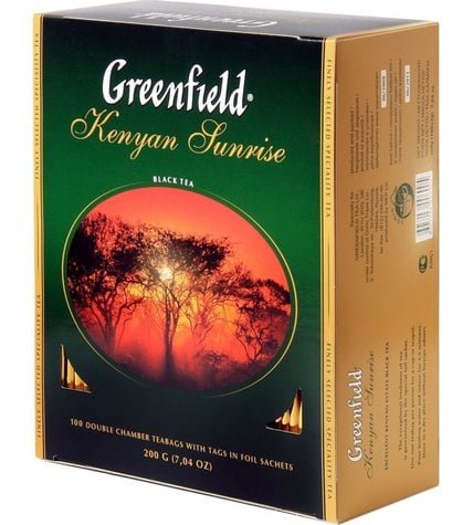 Чай черный Greenfield Kenyan Sunrise в пакетиках 2 г 100 шт
