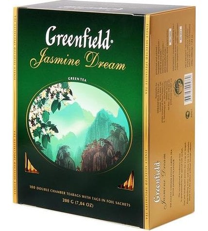 Чай зеленый Greenfield Jasmine Dream в пакетиках 2 г 100 шт